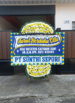 Papan Bunga Duka di Lembangsari